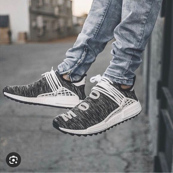 Adidas x Pharrell Williams Human Race NMD TR "Oreo" Sneakers - Picture 1 of 14